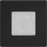 Решётка вентиляционная Чёрная 11x11 Решётка вентиляционная Чёрная 11x11