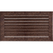 Решётка вентиляционная FRESH чёрная медь 17x30