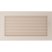 Решётка вентиляционная Кремовая с жалюзи 17x30