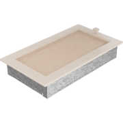 Решётка вентиляционная Кремовая с жалюзи 17x30