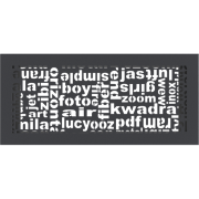 Решётка вентиляционная ABC графитовая 17x37