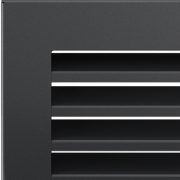 Решётка вентиляционная FRESH графитовая 17x37