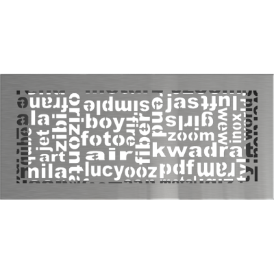 Решётка вентиляционная ABC стальная 17x37 Решётка вентиляционная ABC стальная 17x37