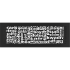 Решётка вентиляционная ABC чёрная 17x49 Решётка вентиляционная ABC чёрная 17x49