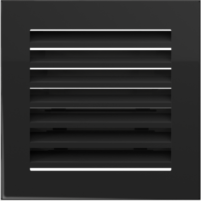 Решётка вентиляционная FRESH чёрная 17x17 Решётка вентиляционная FRESH чёрная 17x17