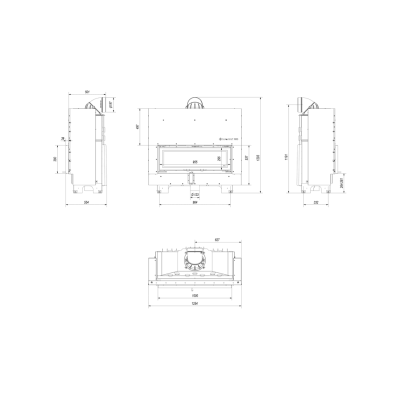 Топка стальная Kratki MB100 G Топка стальная Kratki MB100 G