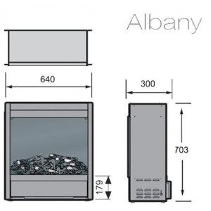 Электрокамин Dimplex Albany с эффектом живого пламени купить Электрокамин Dimplex Albany с эффектом живого пламени